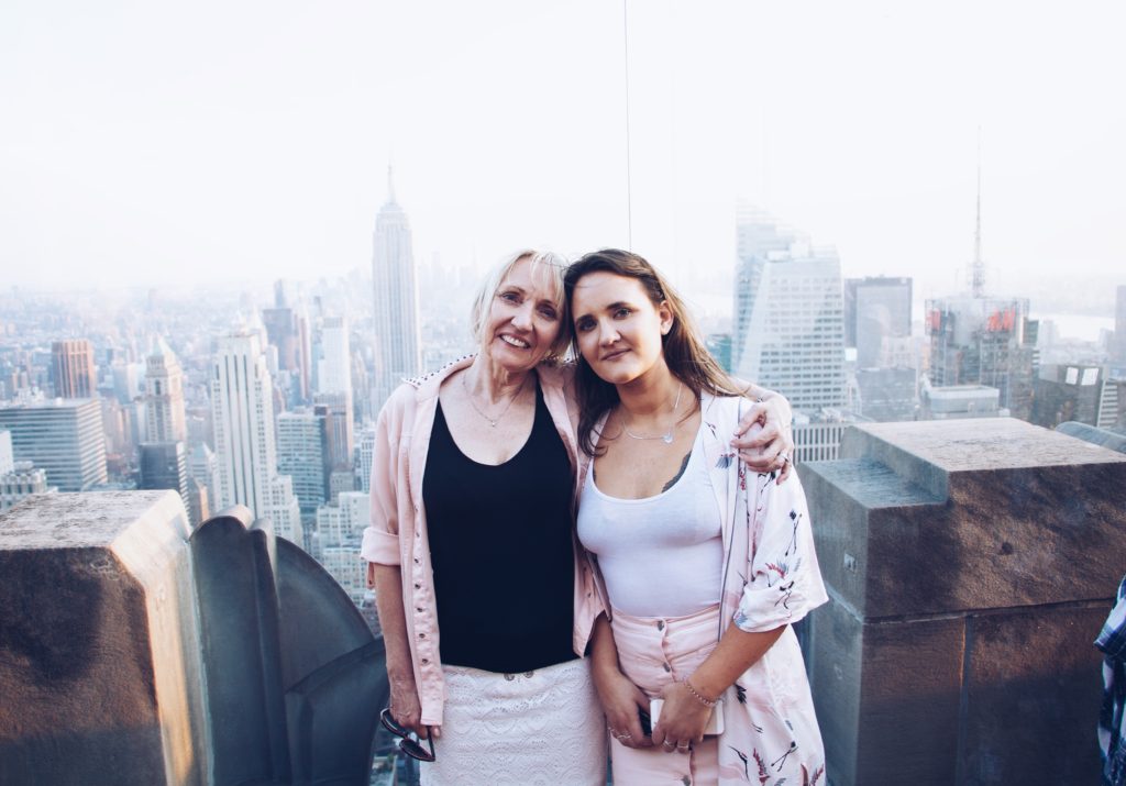 NYC in May- top of the rock with my mum