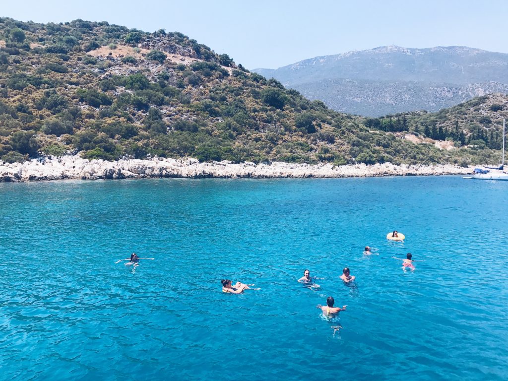 10 day turkey guide- swimming on the turquoise coast