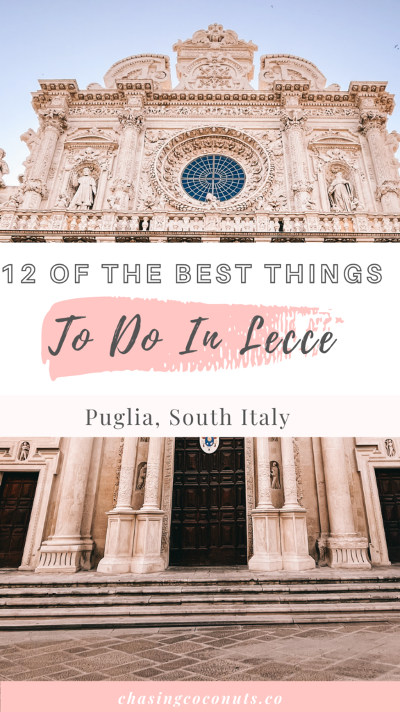 things to do in lecce